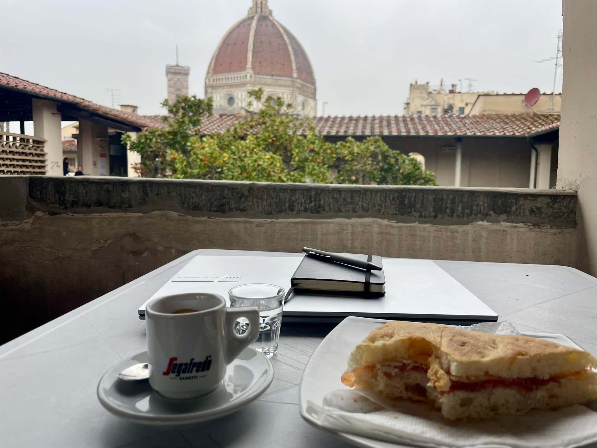 Mein Blick aus der Biblioteca delle Oblate