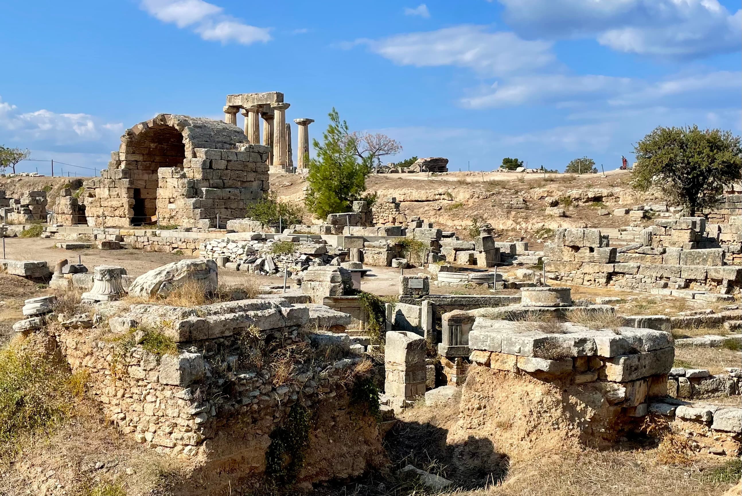 Die Ruinen von Korinth