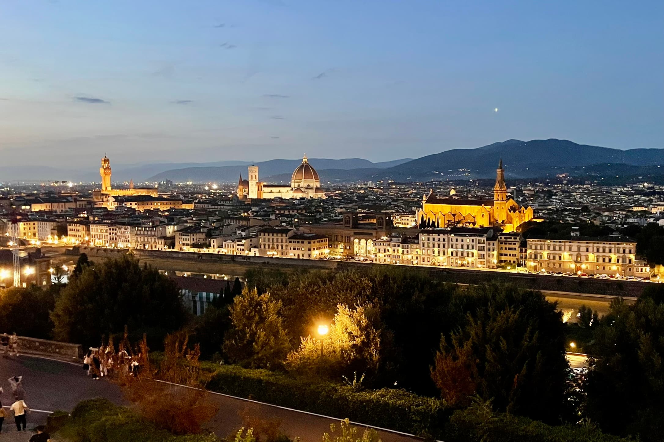 Sonnenuntergang auf dem Piazzale Michelangelo