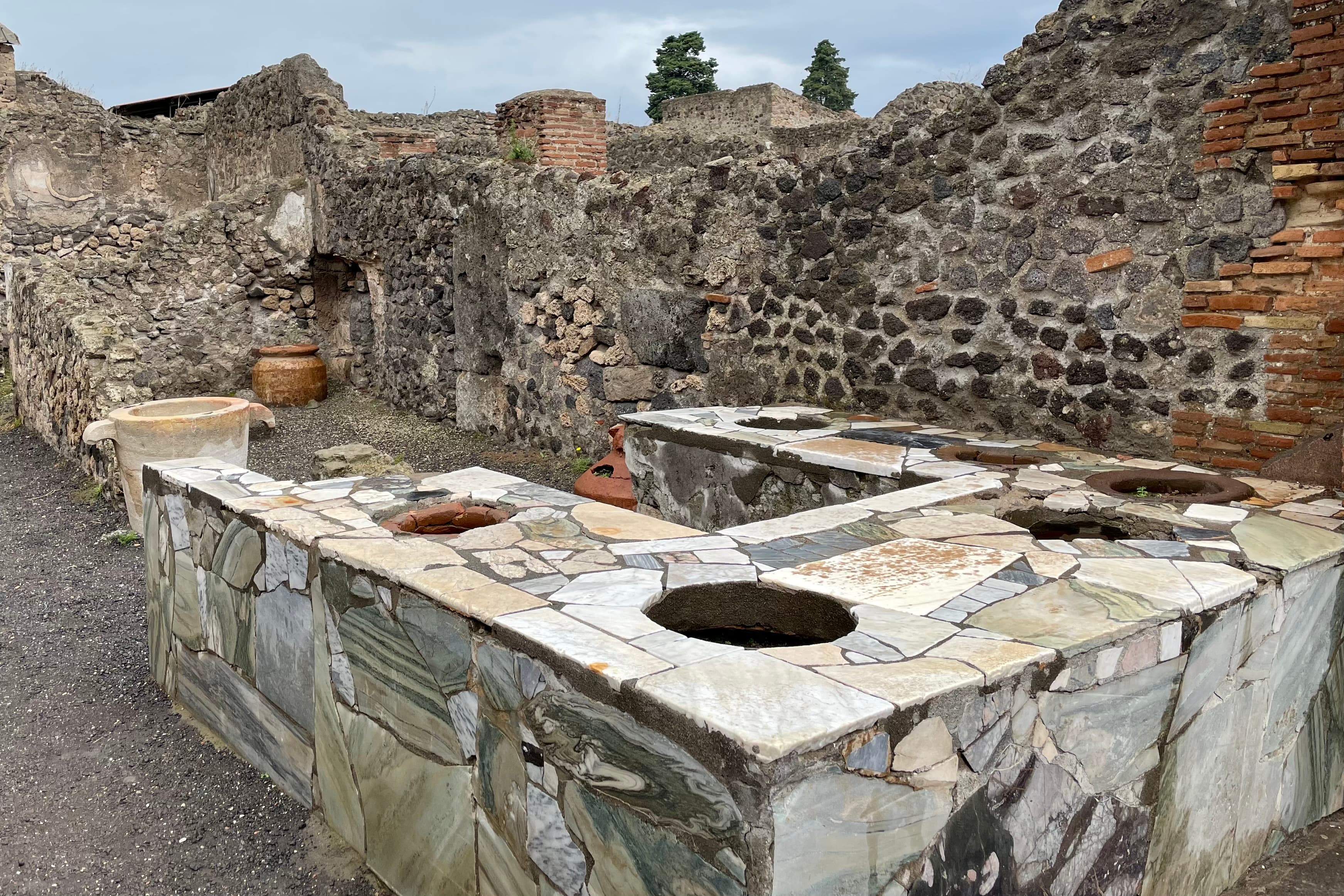 Ein antiker Schnellimbiss